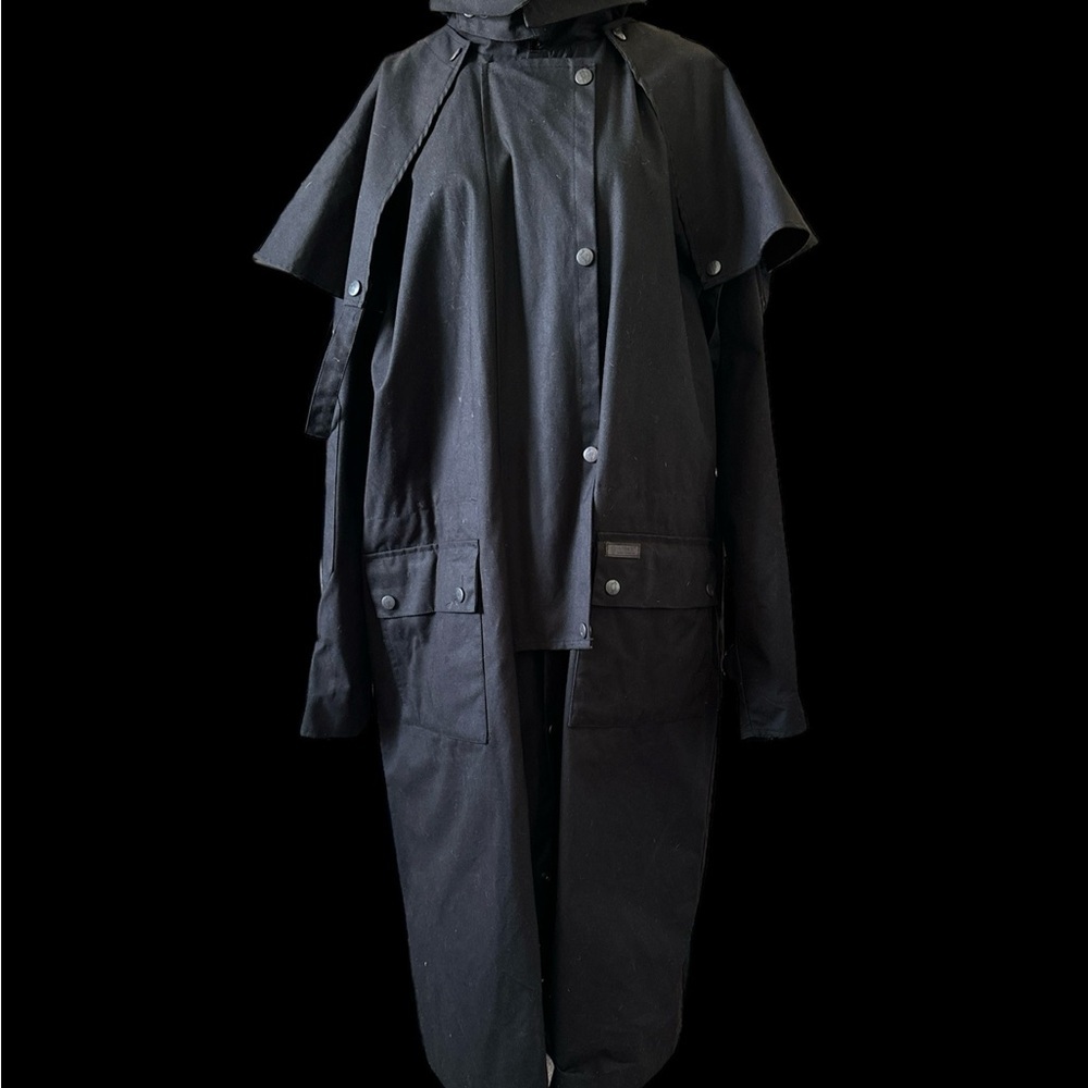 Outback Trading Black Duster Jacket, Size M